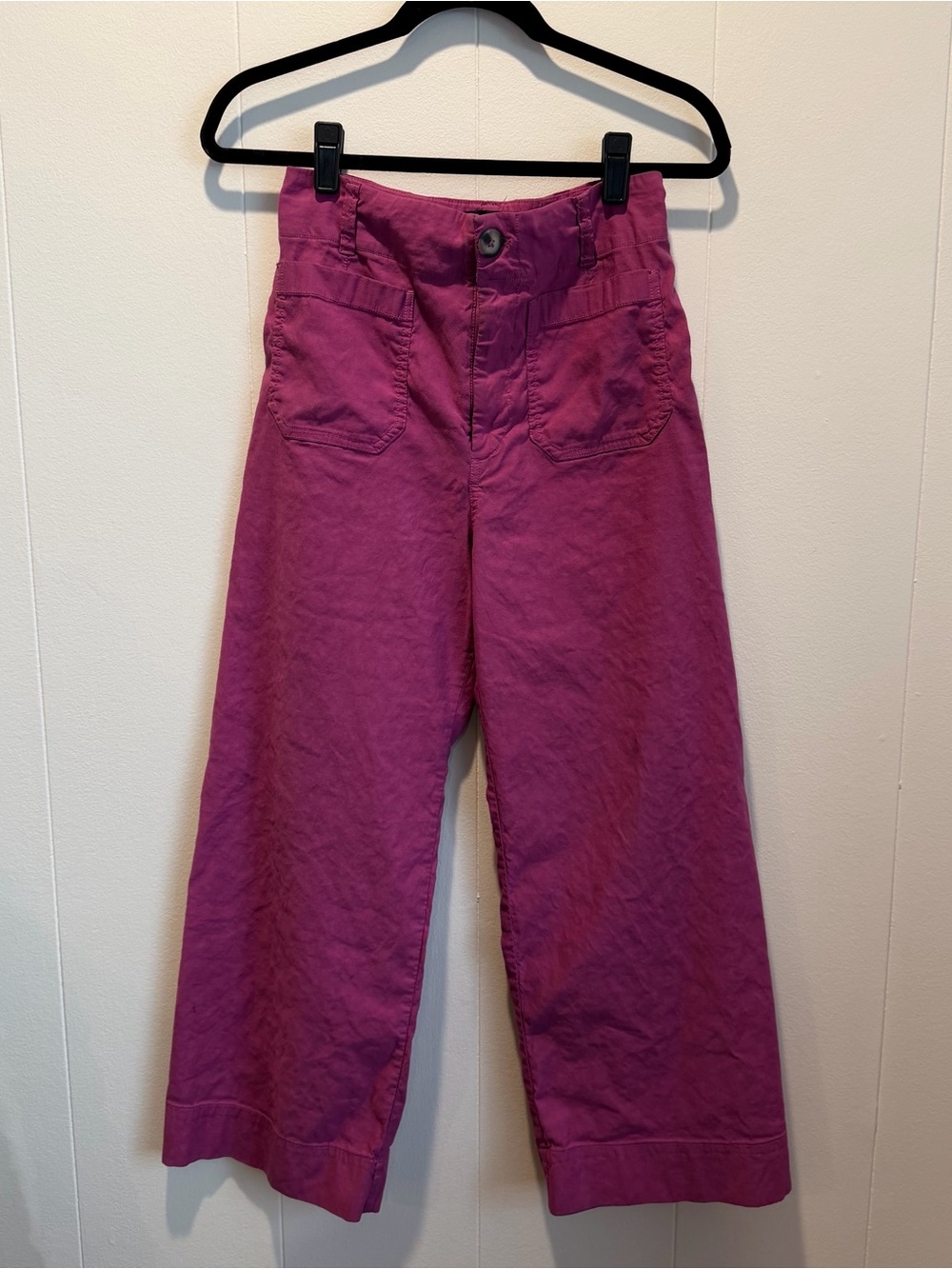 Anthropologie Maeve Pink Wide Leg Pants - Picture 3 of 6